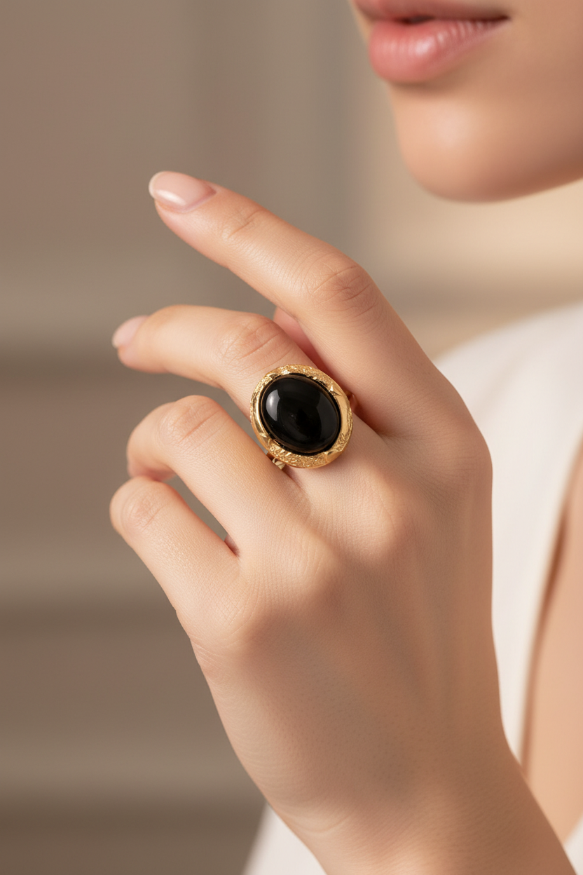 Bague portée