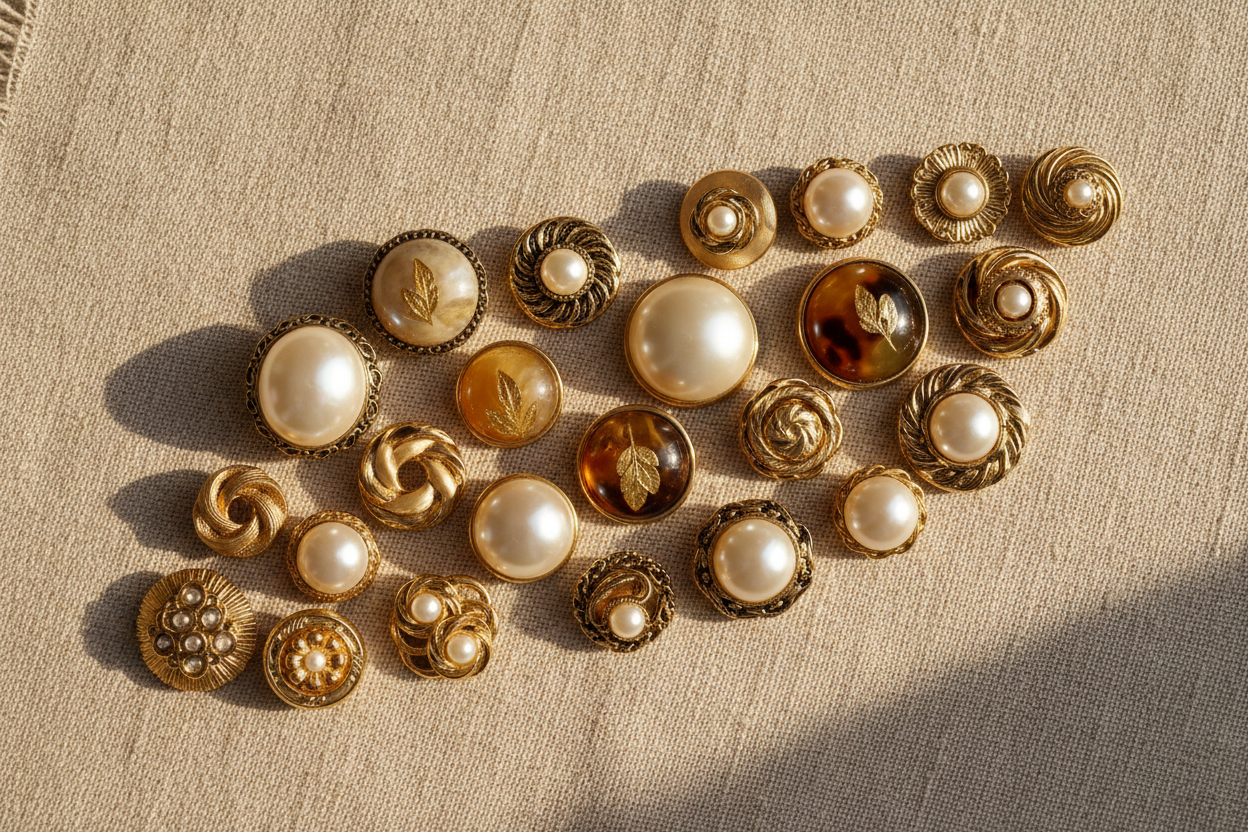 Boutons vintage sans trou