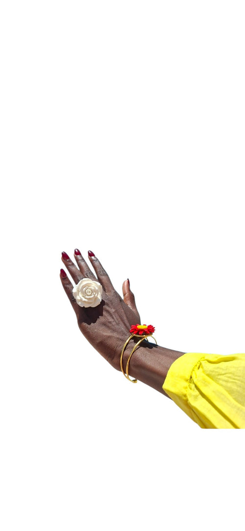 Bracelet fleur vintage