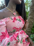Collier floral — bijou artisanal Any Bijouterie
